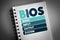 BIOS - Basic Input Output System acronym on notepad, technology concept background