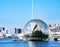 The Biosphere by Renzo Piano in the port of Genoa, Italy