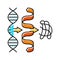 biosynthesis biochemistry color icon vector illustration