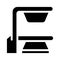 Biotech equipment glyph icon vector isolated illustration