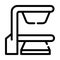 Biotech equipment line icon vector isolated illustration