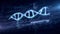 Biotechnology and DNA helix hologram