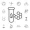 Biotechnology flat vector icon in biology pack
