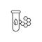 biotechnology icon. Simple thin line, outline  of Biology icons for UI and UX, website or mobile application