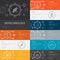 Biotechnology Infographic 10 line icons