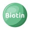 Biotin semi flat color vector object