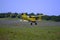 Biplane Crop Duster in Action