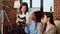 BIPOC group of people having lively conversation at home, entertaining each other