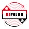 Bipolar disorder icon II. Mental disease.