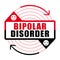 Bipolar disorder icon. Mental disease.