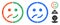 Bipolar Emotion Composition Icon of Round Dots
