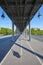 Bir Hakeim bridge in Paris, perspective view in a clear summer day in France