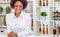 Biracial African American Woman Girl in Her Kitchen at Home