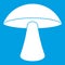 Birch mushroom icon white