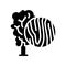 birch wood glyph icon vector illustration