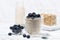 Bircher muesli with fresh blueberries