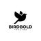 Bird bold silhouette logo