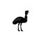 bird of cassowary icon. Elements of the fauna of Australia icon. Premium quality graphic design icon. Baby Signs, outline symbols