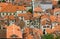 Bird eye view of buildings in Kotor, Montenegro