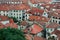 Bird eye view of buildings in Kotor old town, Montenegro