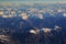 Bird eye view of Himalaya range on the way to Leh Ladakh