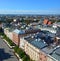 Bird eye view of Krakow,