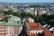 Bird eye view of Krakow,