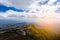 Bird eye view photo,  morning time at Phu Tub Berk Viewpoint, Phu Hin Rong Kla National Park in Thailand