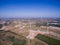 Bird Eye View Picture Wind turbine in a field.