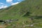 Bird eye view on Ushguli community, Upper Svaneti, Georgia.