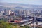 Bird eyes view of Yerevan and Vazgen Sargsyan Republican Stadium