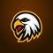 Bird falcon eagle esport mascot vector logo