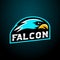 Bird falcon eagle esport mascot vector logo