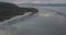 Bird flight view of a calm beach on amazing Gili island