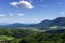 Bird-fly Alsace panoramic view