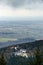 Bird-fly Alsace view from Mont Sainte-Odile