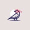 Bird with glasses logotype