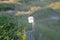 The bird house sits on the edge of a large sand dune and two hundred yards from the ocean waves