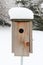 Bird House With Snow