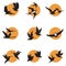 Bird icons set