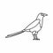 Bird magpie icon, outline style
