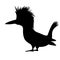 Bird male crested kingfisher vector illustration silhouette