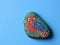 Bird painted on stone