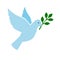 Bird peace symbol vector