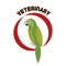 bird pet shop icon