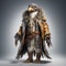 Bird Raptor Fashion: Playful Characters In Frostpunk Style