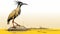 Bird On Rock: A Jeff Lemire And Go Nagai Inspired Illustration