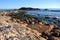 Bird Rock at Low Tide off Heisler Park. Laguna Beach, California.