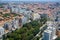 The bird`s eye view of the central Lisbon. Portugal