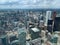 Bird's eye view of the cityscape of Toronto, Canada.